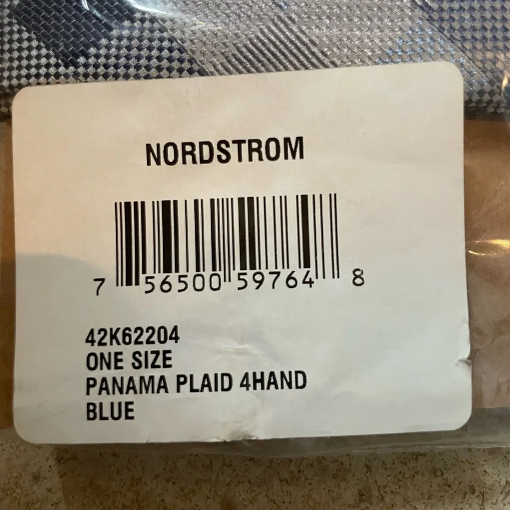 NWT Nordstrom Boys Blue 100% Silk Tie One Size